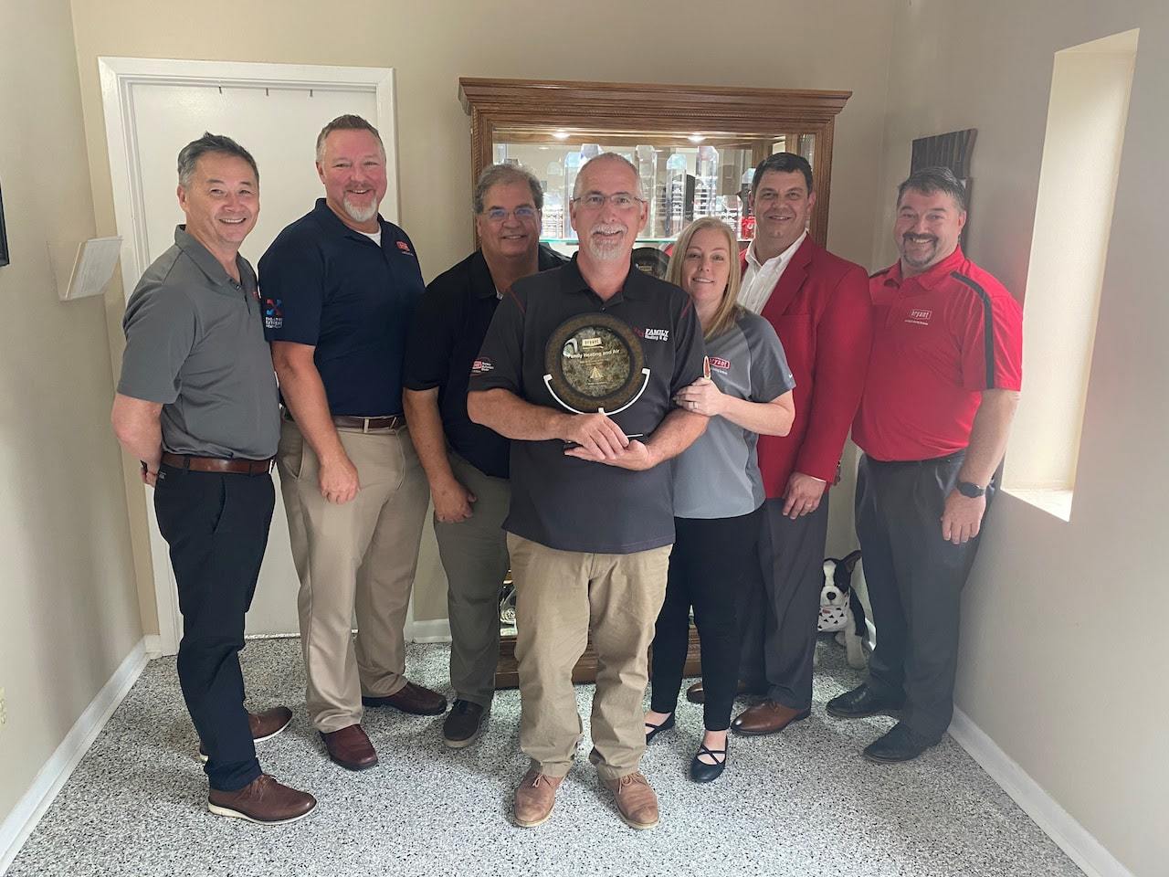 Family Heating & Air - Bryant 2020 Dealer of the Year Award